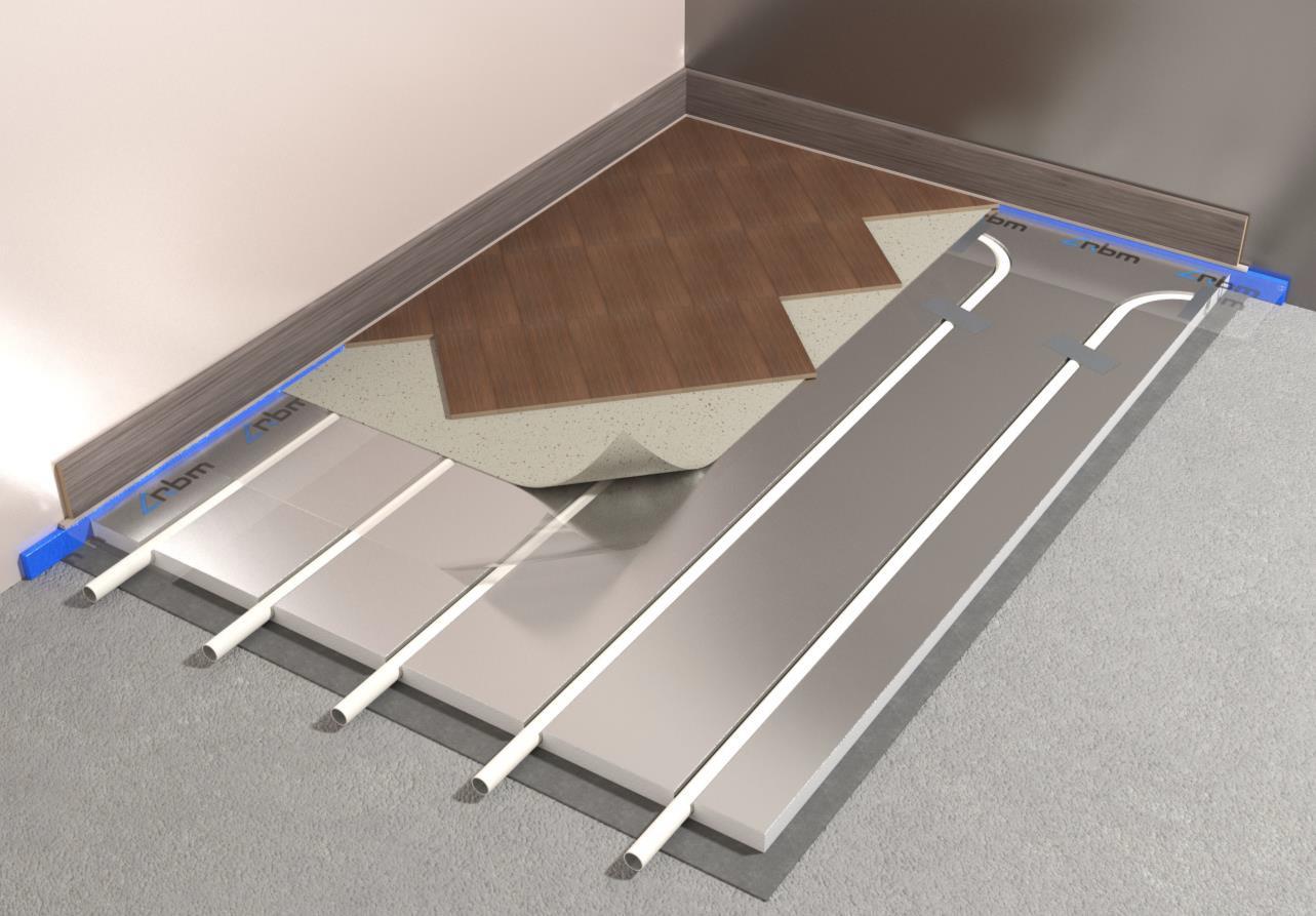 Száraz padlófűtés alkalmazása laminált padló esetén